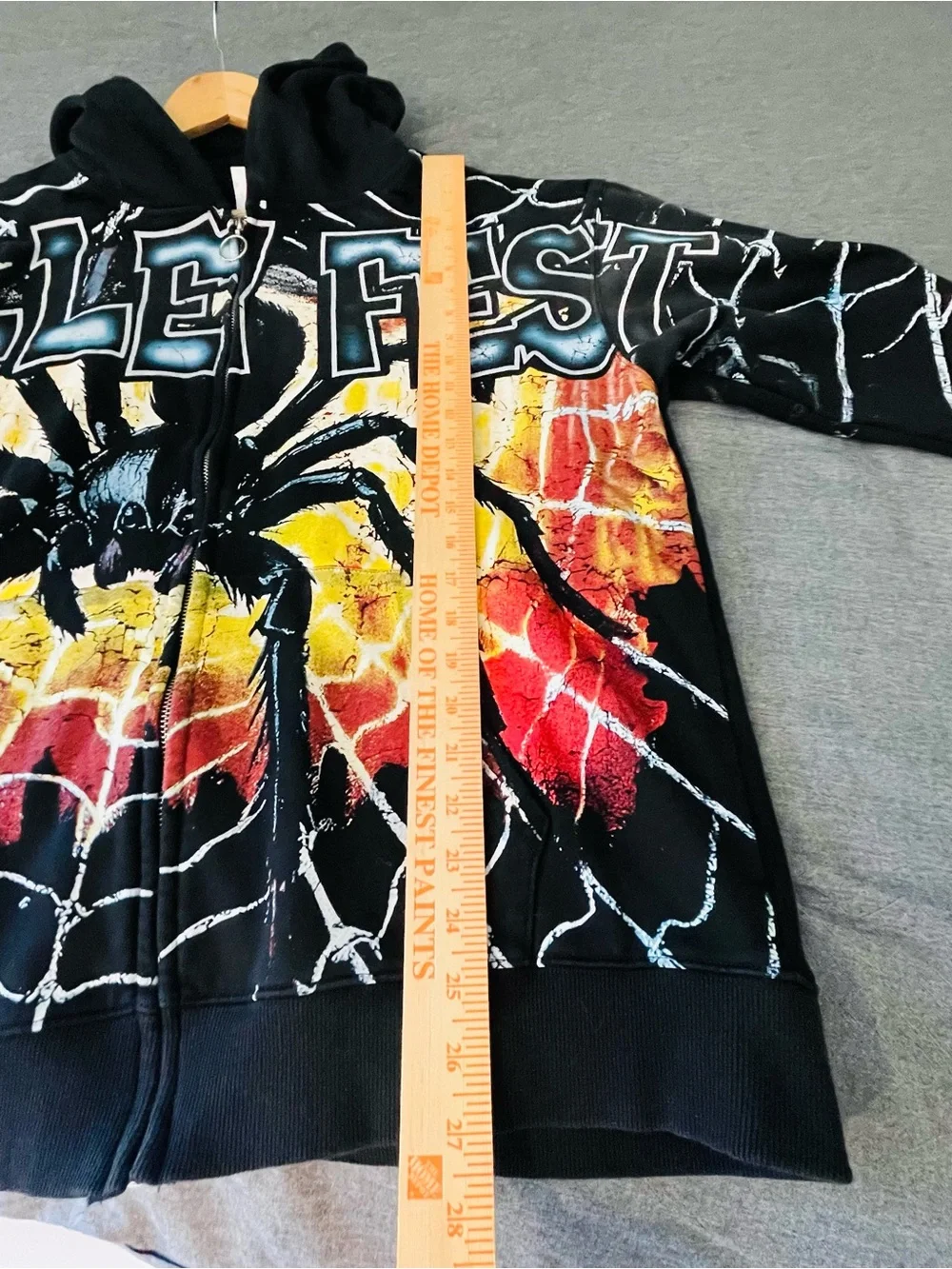 Vale Forever Valley Fest Spider Zip Up Men’s Hoodie XXL NWOT